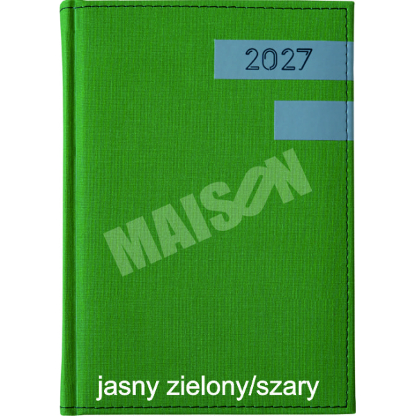 Kalendarz Linia Pozioma dzienny A5 2027 z grawerem